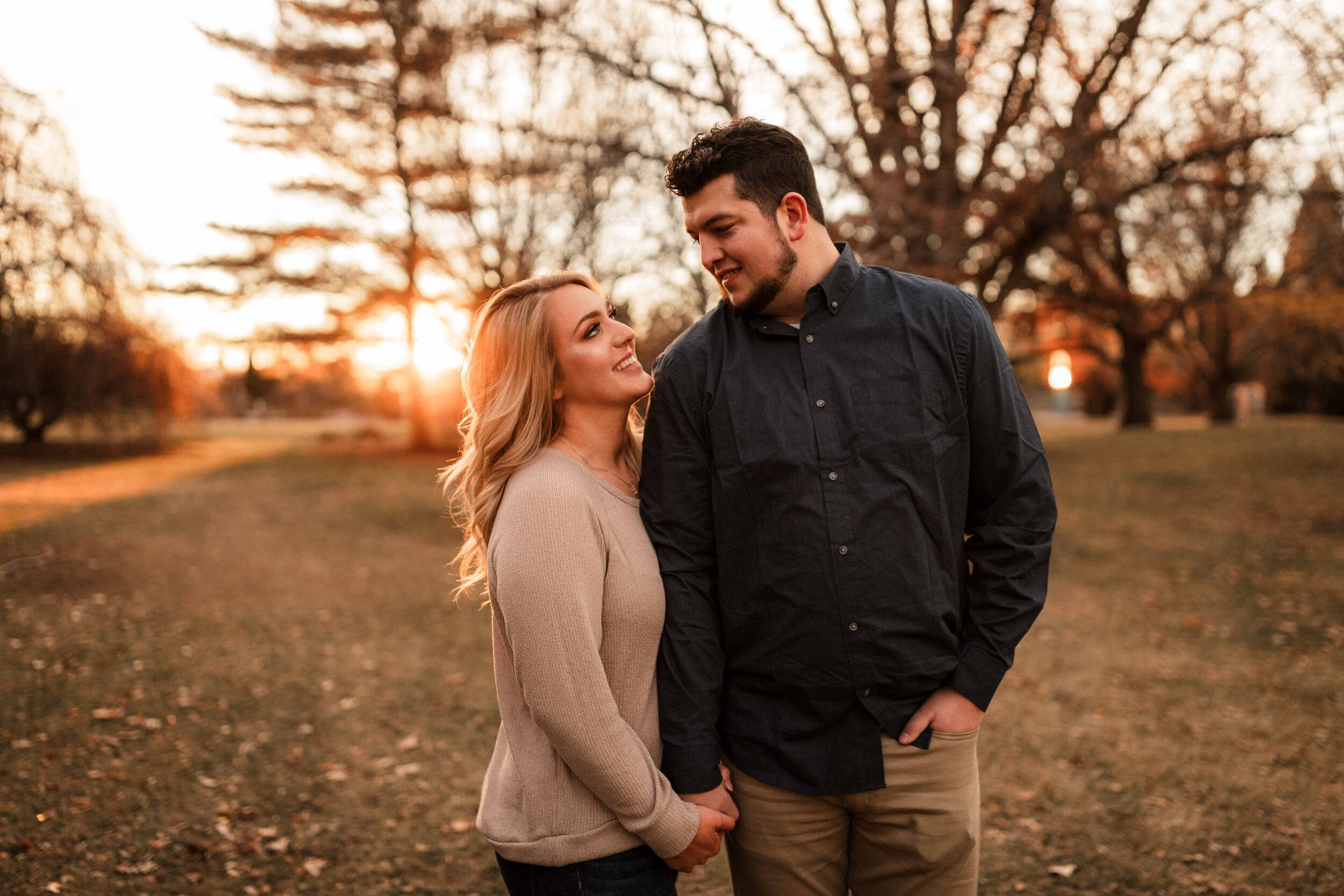 Karli + Nick | Golden Sun-Kissed Downtown Yakima Engagement Session