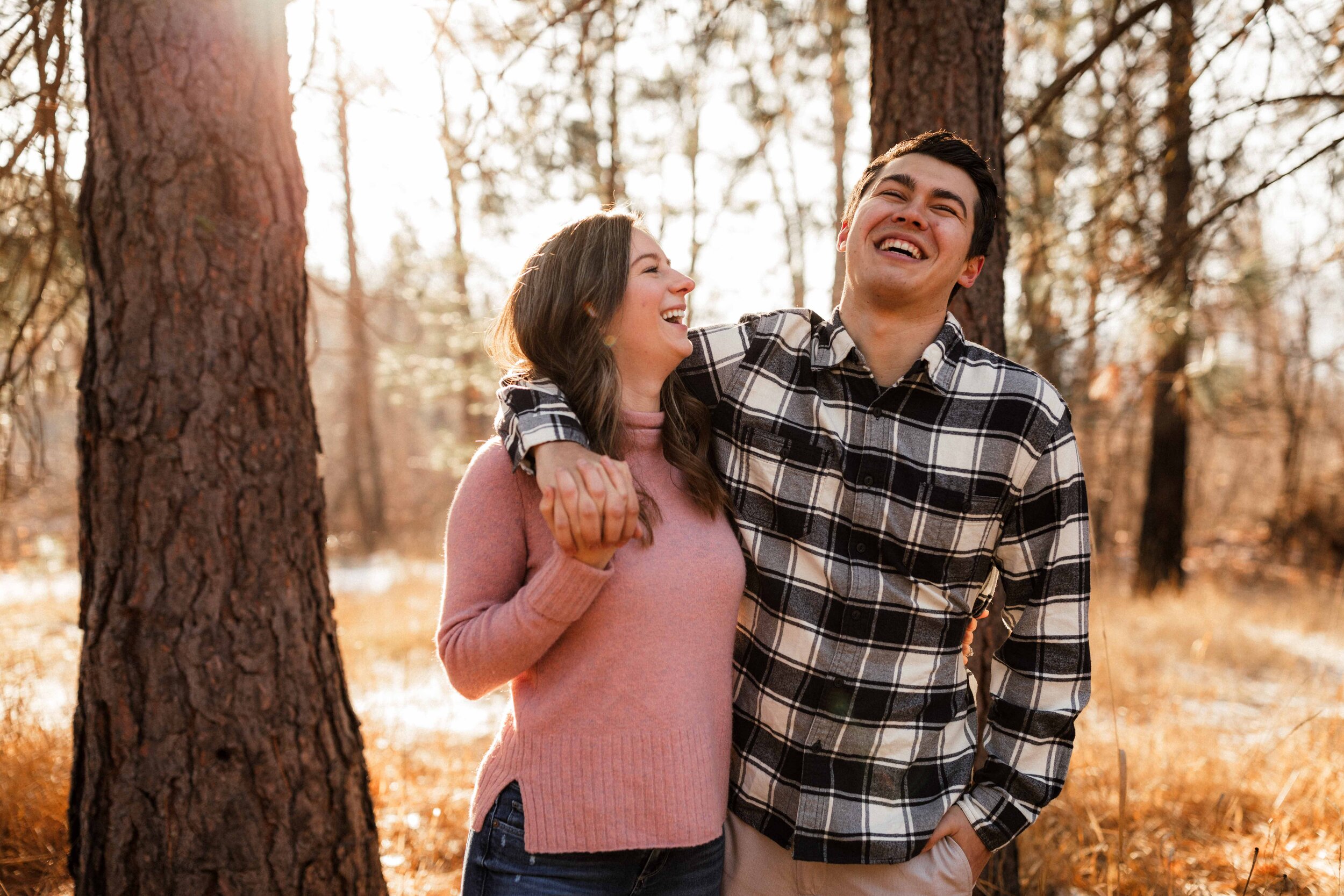 Andrea + Andrew | Snowy Leavenworth Engagement Session | Leavenworth, WA