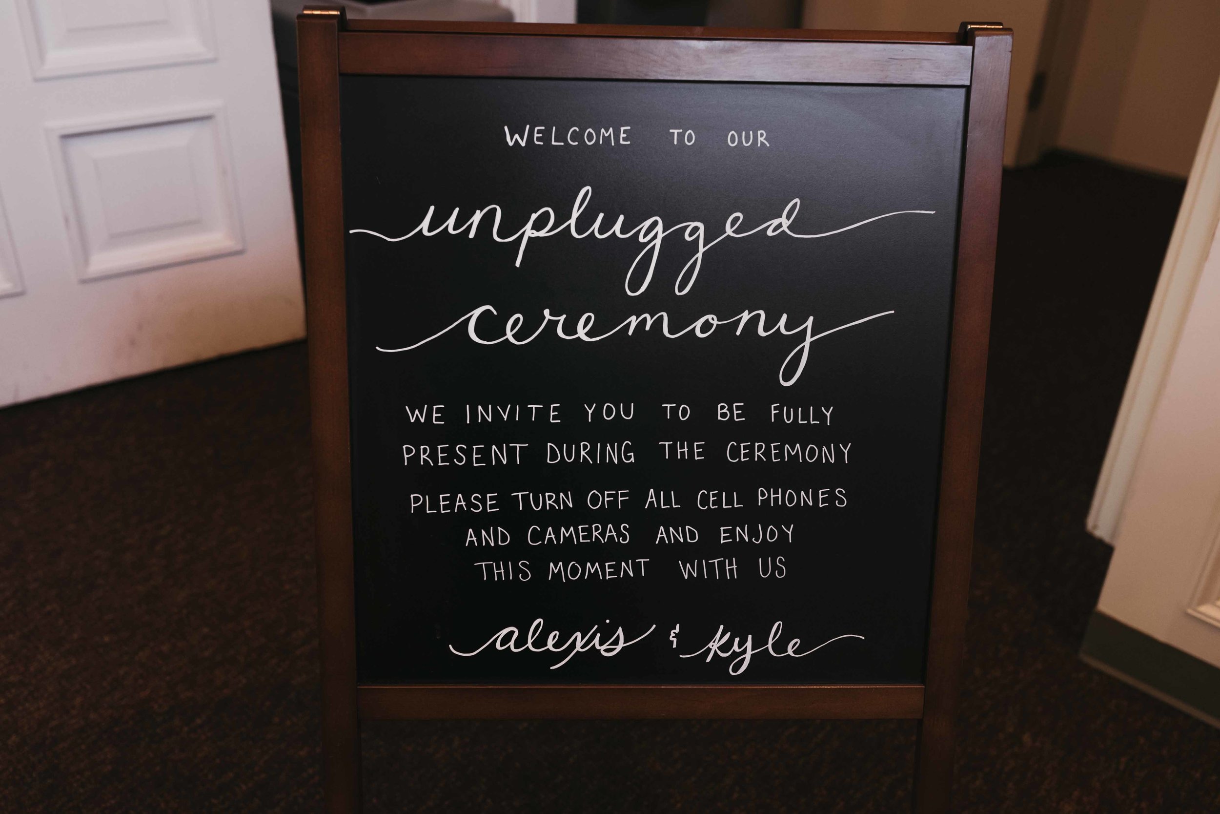 Please Have an Unplugged Ceremony