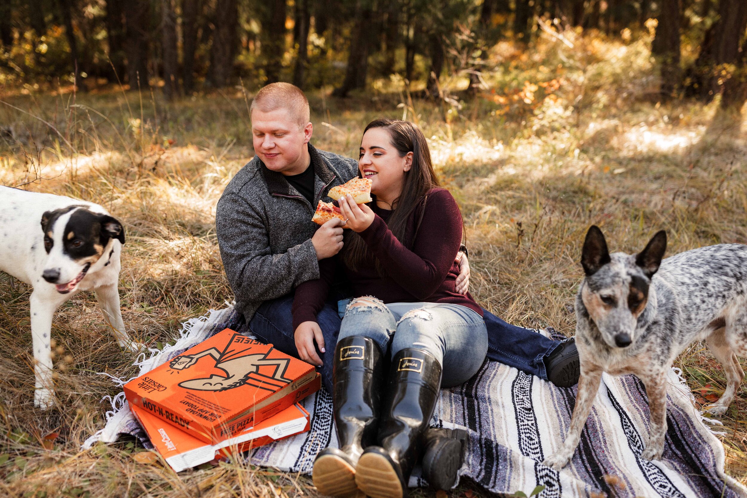 Chinook Pass Picnic Engagement Session