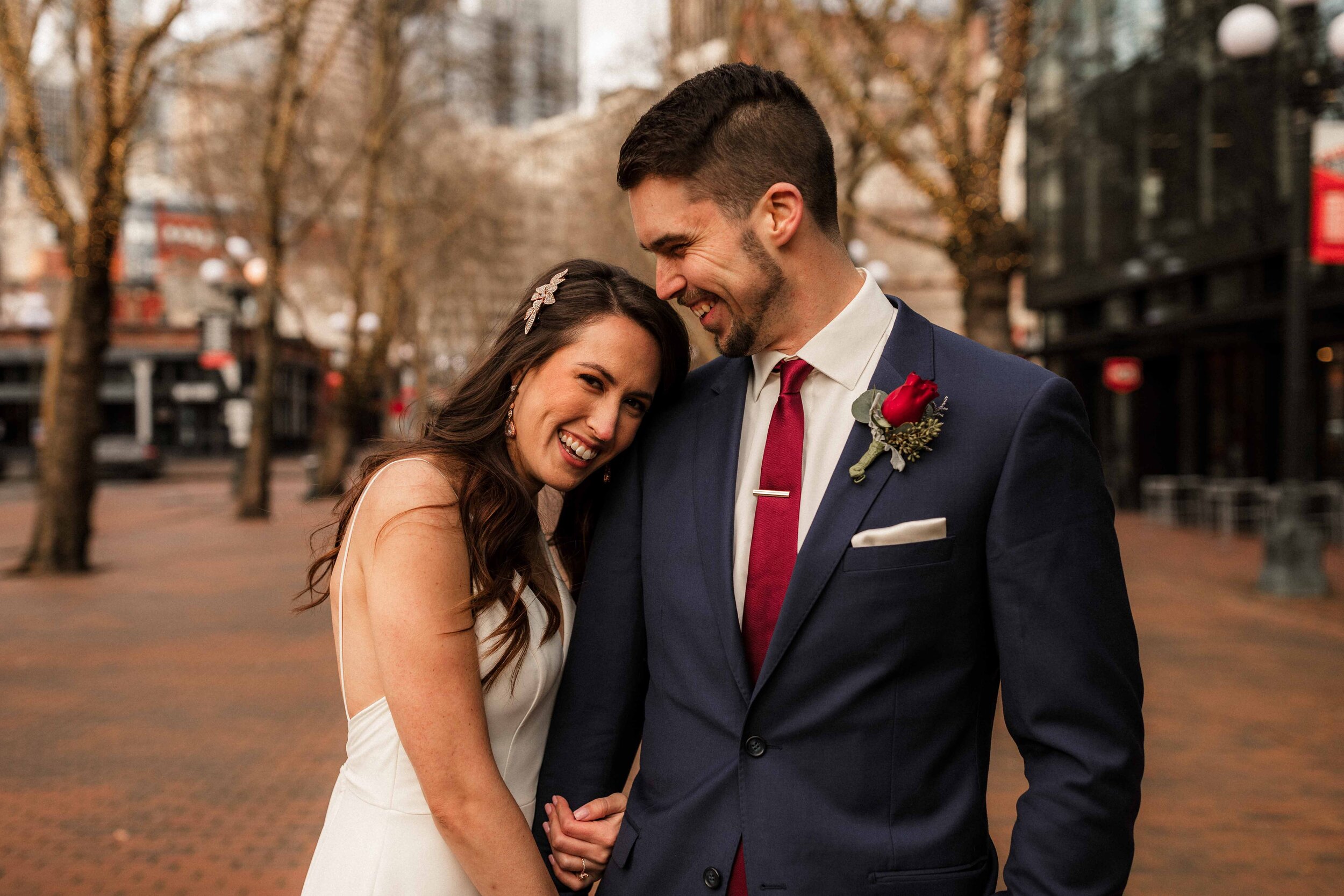 Pioneer Square Downtown Seattle Elopement