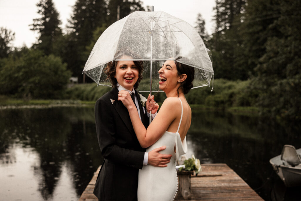 Michelle and Olivia had a loud and proud Colorful Black Diamond Gardens Wedding to kick off Pride month and the rest of their lives together! Check it out!