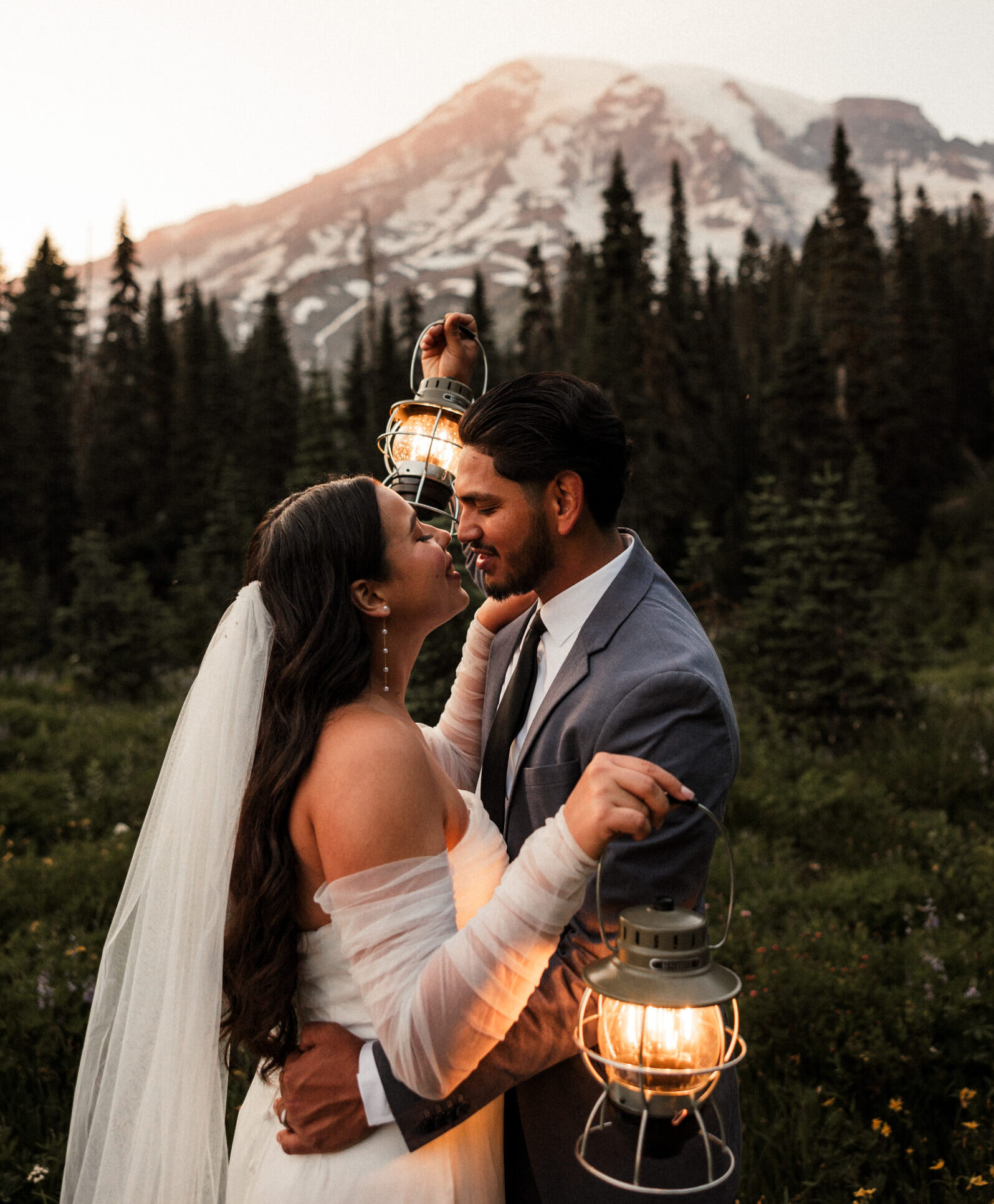 Mt. Rainier Bridal Portraits