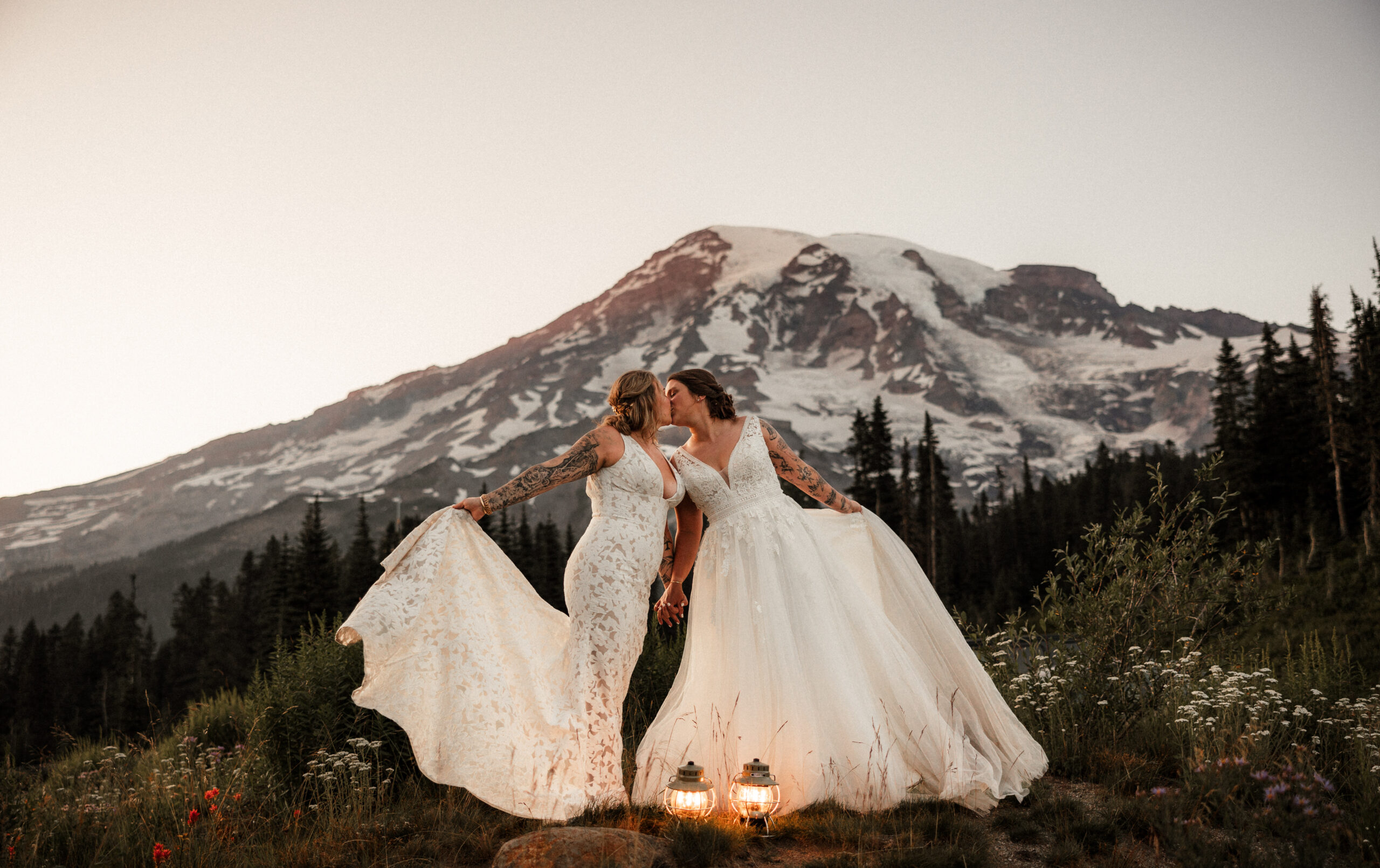 Summer Mt. Rainier Elopement